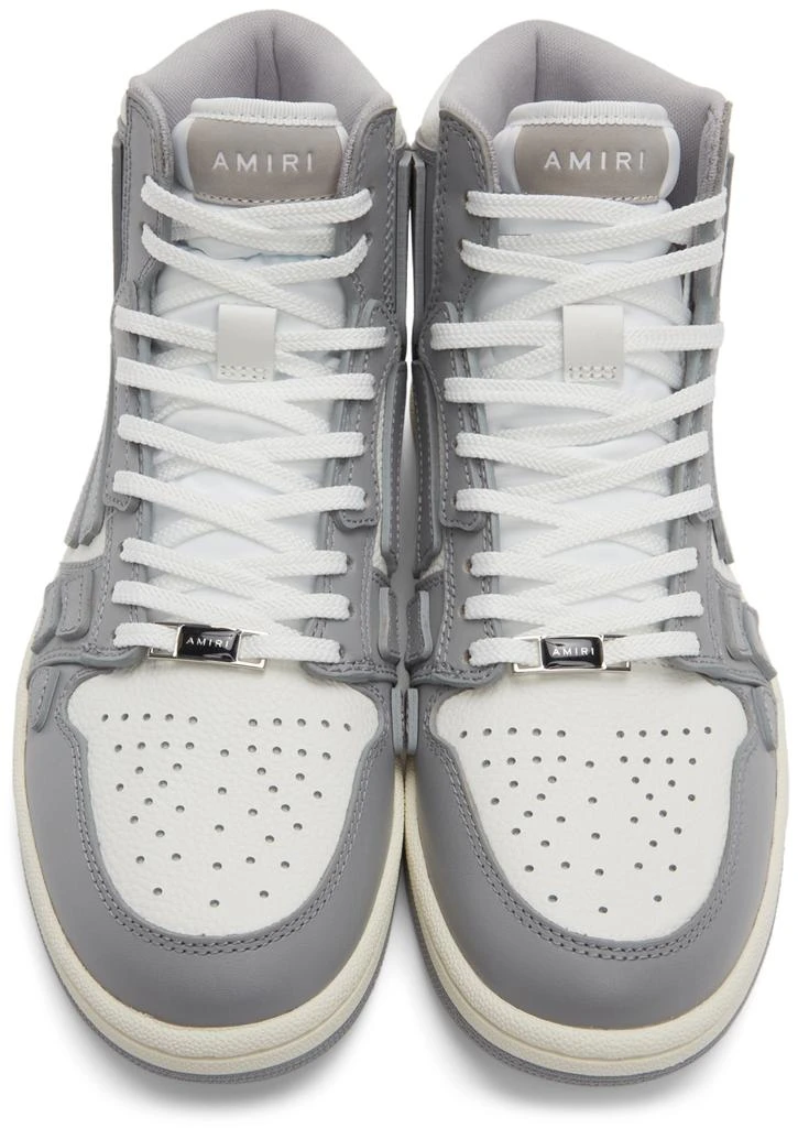 商品AMIRI|White & Grey Hi Skel Top Sneakers,价格¥2973,第5张图片详细描述