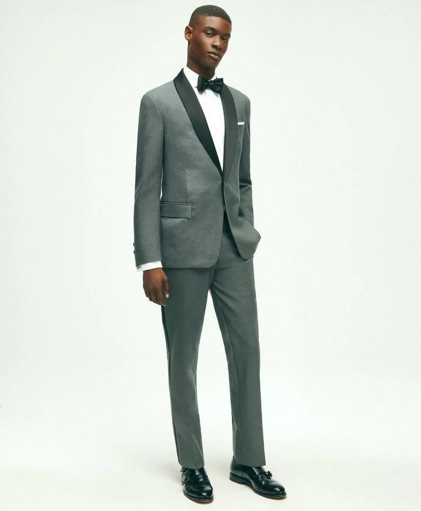 商品Brooks Brothers|Slim Fit Wool 1818 Hopsack Dinner Jacket,价格¥4943,第2张图片详细描述