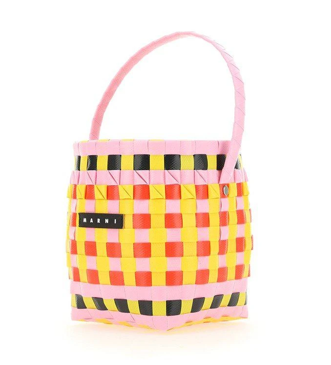 商品Marni|Marni Kids Logo Patch Woven Basket Bag,价格¥796,第3张图片详细描述