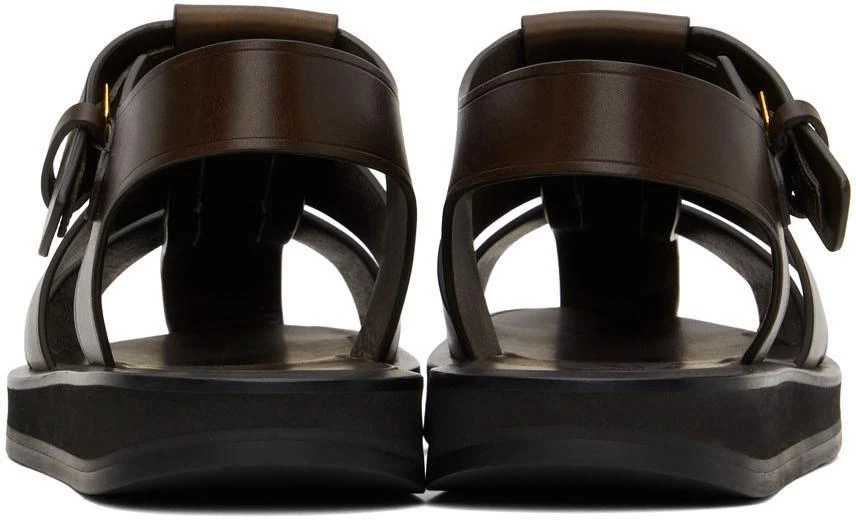 商品The Row|Brown Fisherman Sandals,价格¥3054,第4张图片详细描述