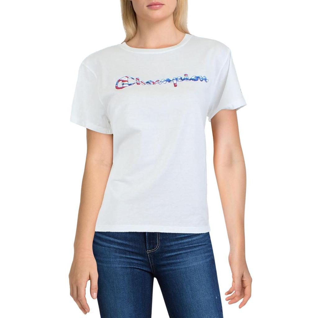 Champion Womens Crewneck Knit Graphic T-Shirt商品第5张图片规格展示
