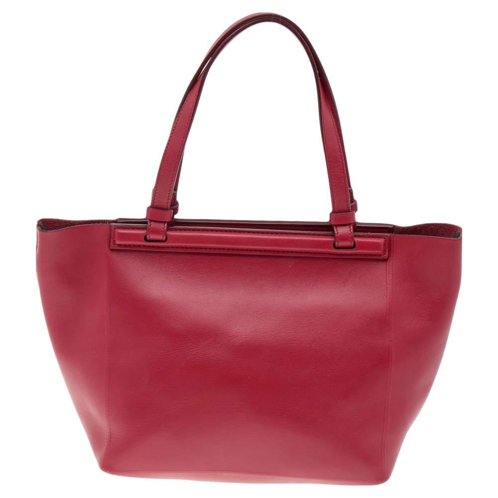 商品[二手商品] The Row|The Row Red Soft Leather Tote,价格¥4125,第6张图片详细描述