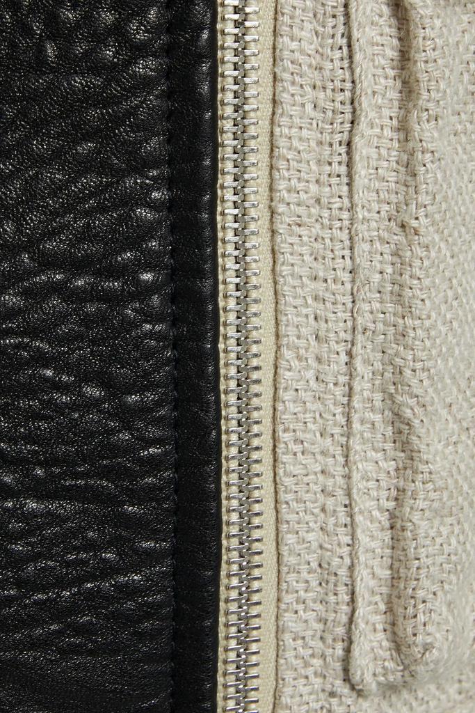 商品IRO|Lovelocspe leather-paneled linen jacket,价格¥2198,第6张图片详细描述