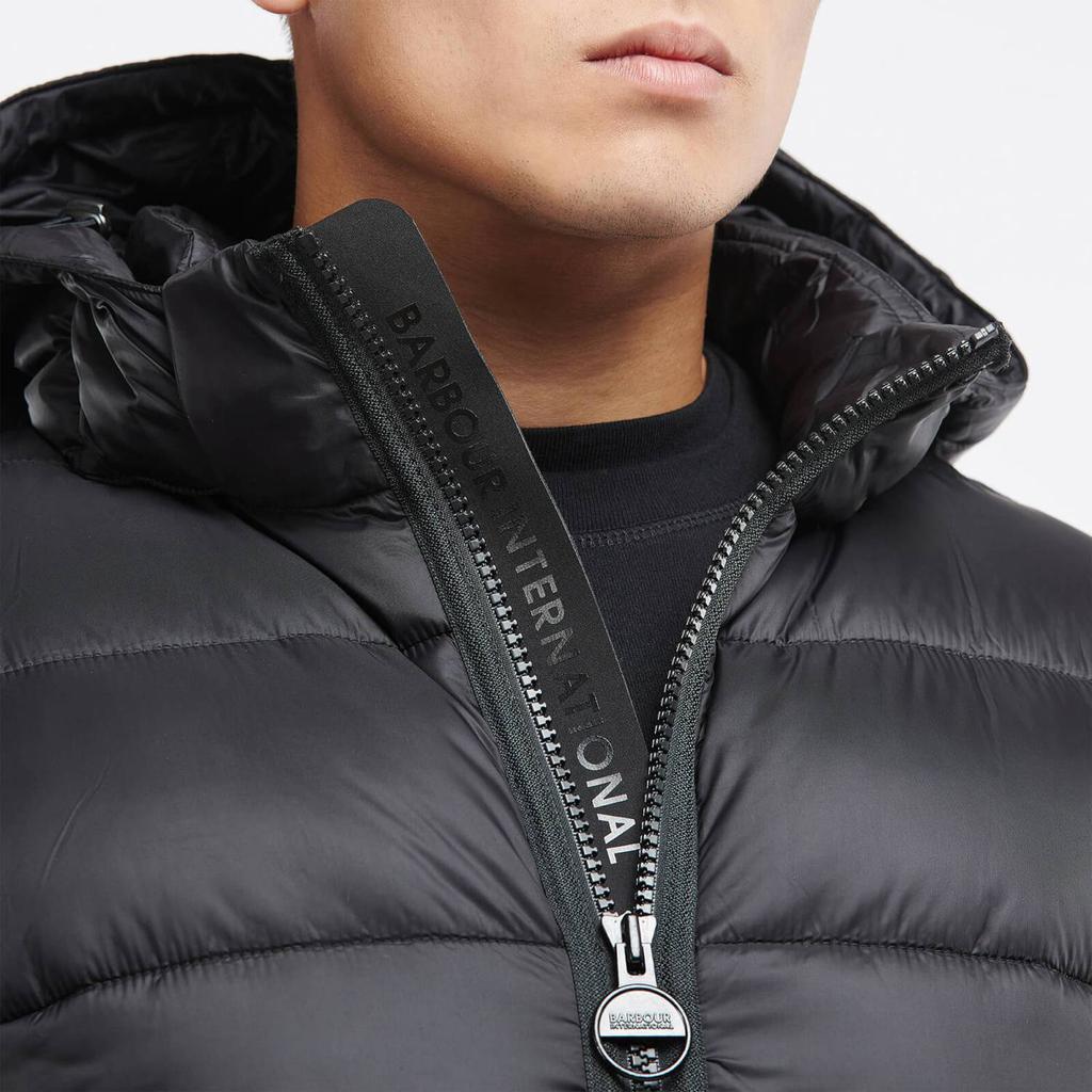 Barbour International Men's Bobber Quilt Jacket - Black商品第3张图片规格展示