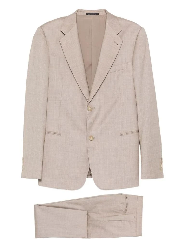 商品Emporio Armani|Emporio Armani Wool Single-Breasted Suit,价格¥5411,第1张图片详细描述