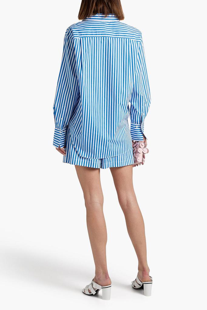Oversized striped cotton-poplin shirt商品第3张图片规格展示