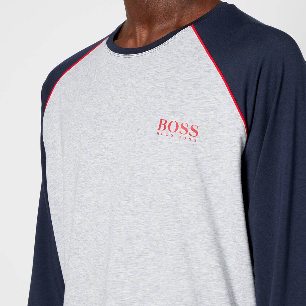 BOSS Bodywear Men's Balance Long Sleeve Top - Light Pastel Grey商品第4张图片规格展示
