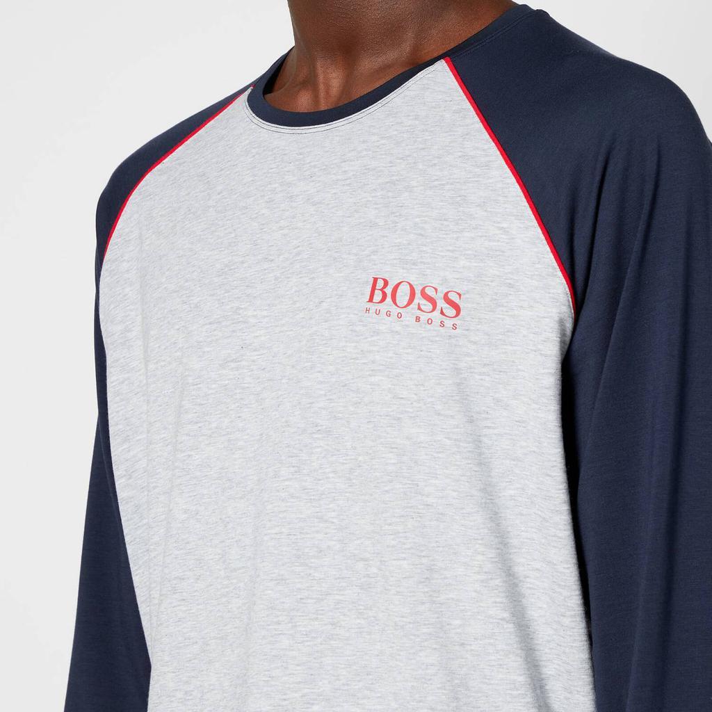 商品Hugo Boss|BOSS Bodywear Men's Balance Long Sleeve Top - Light Pastel Grey,价格¥196,第6张图片详细描述