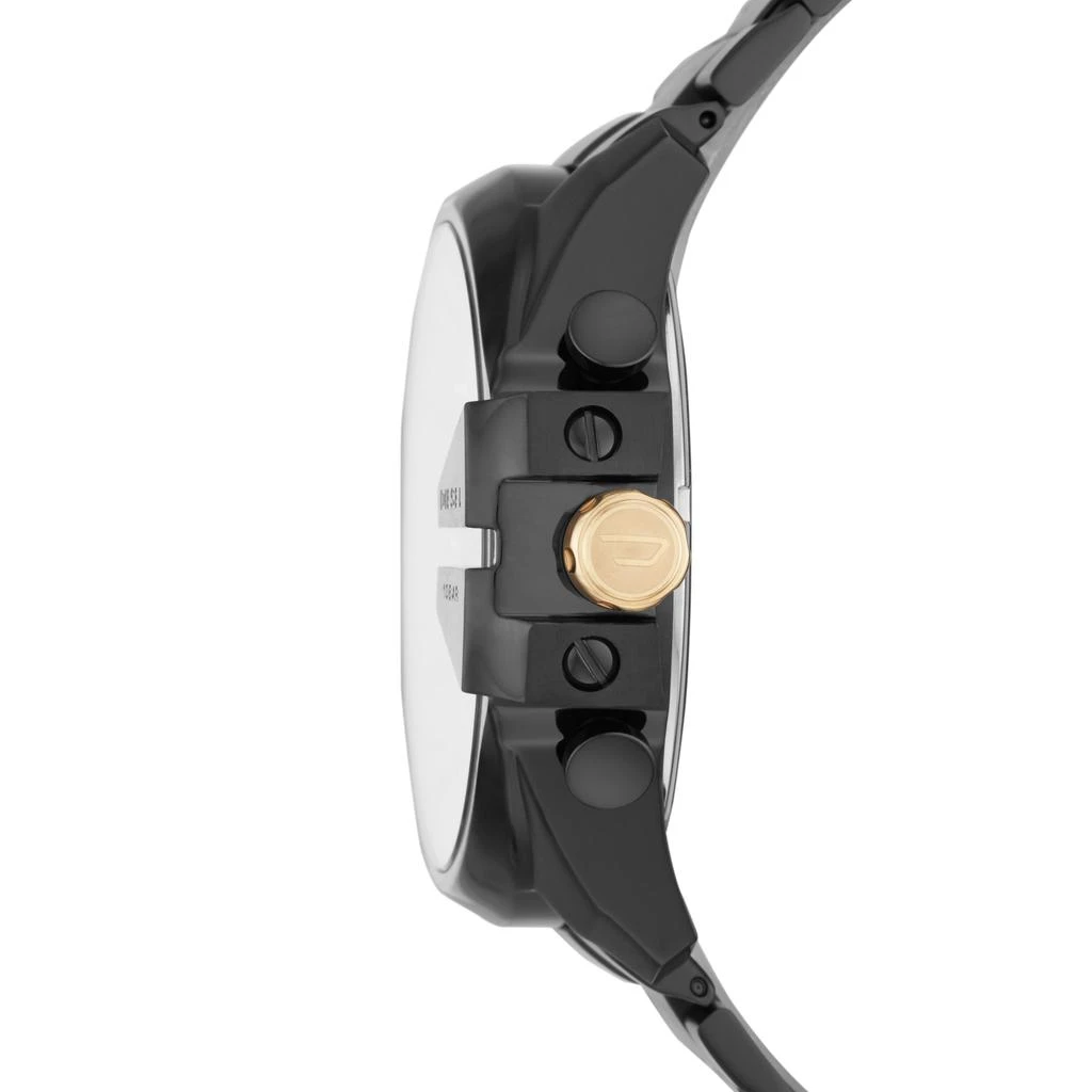 商品Diesel|Men's Mega Chief Chronograph, Black-Tone Stainless Steel Watch,价格¥1494,第2张图片详细描述