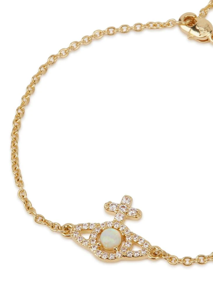 商品Vivienne Westwood|Olympia embellished gold-tone orb bracelet,价格¥1034,第3张图片详细描述