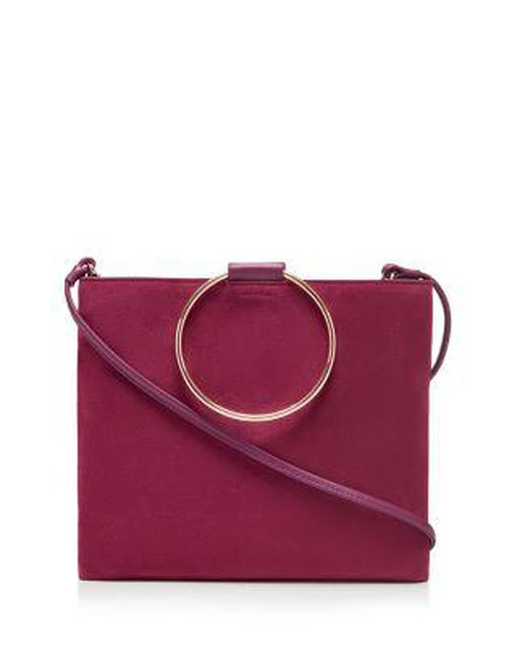 商品THACKER|Le Pouch 中号麂皮圆环手提斜挎包,价格¥822,第1张图片