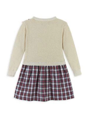 商品Andy & Evan|Little Girl's & Girl's Varsity Ruffle Sweater Dress,价格¥181,第2张图片详细描述