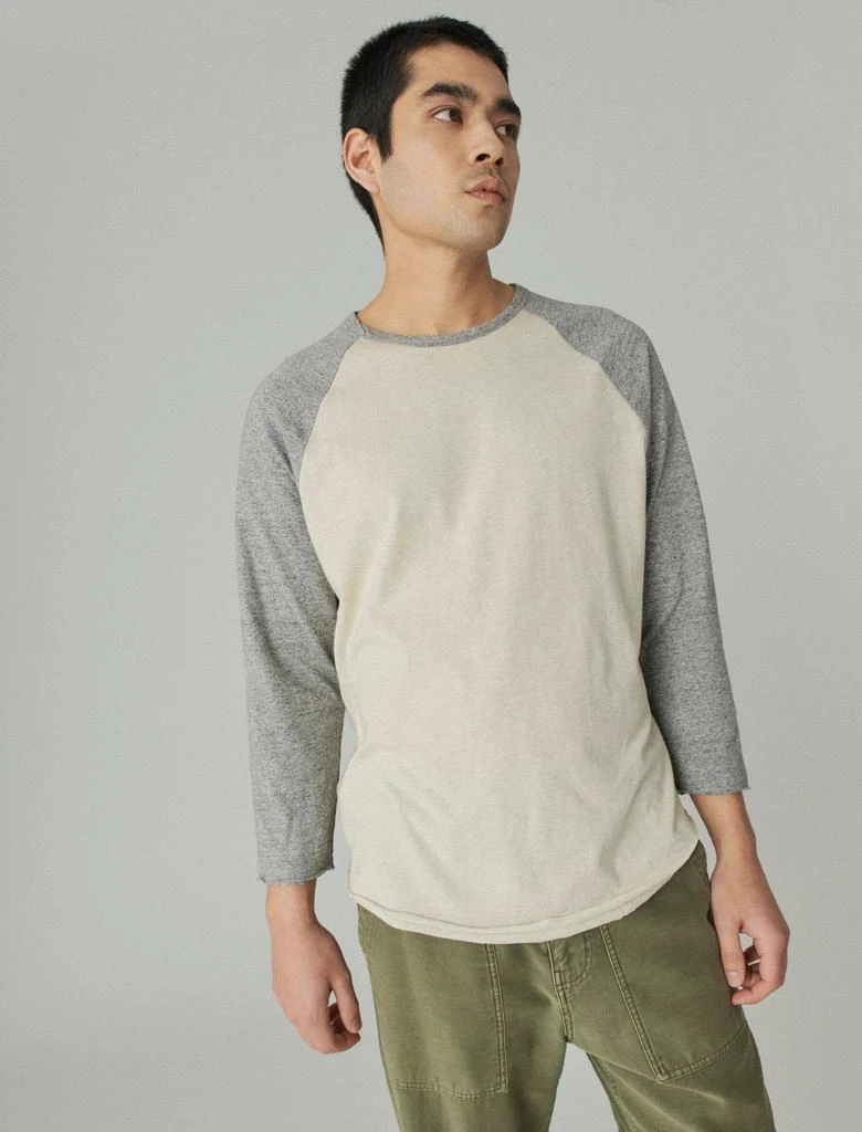 商品Lucky Brand|Lucky Brand Mens Baseball Long Sleeve Tee,价格¥161,第1张图片