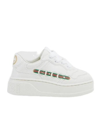 商品Gucci|Gucci 男童运动鞋 8136002SH509014 白色,价格¥3554,第2张图片详细描述