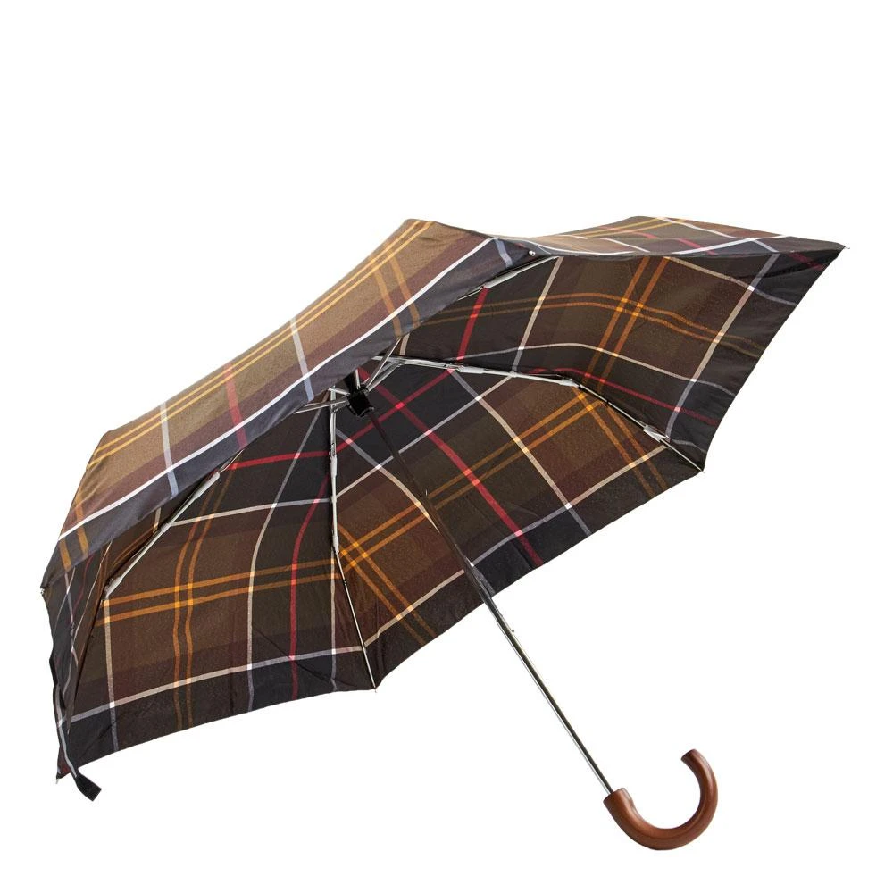商品Barbour|Barbour Mini Classic Umbrella - Brown Tartan,价格¥239,第1张图片