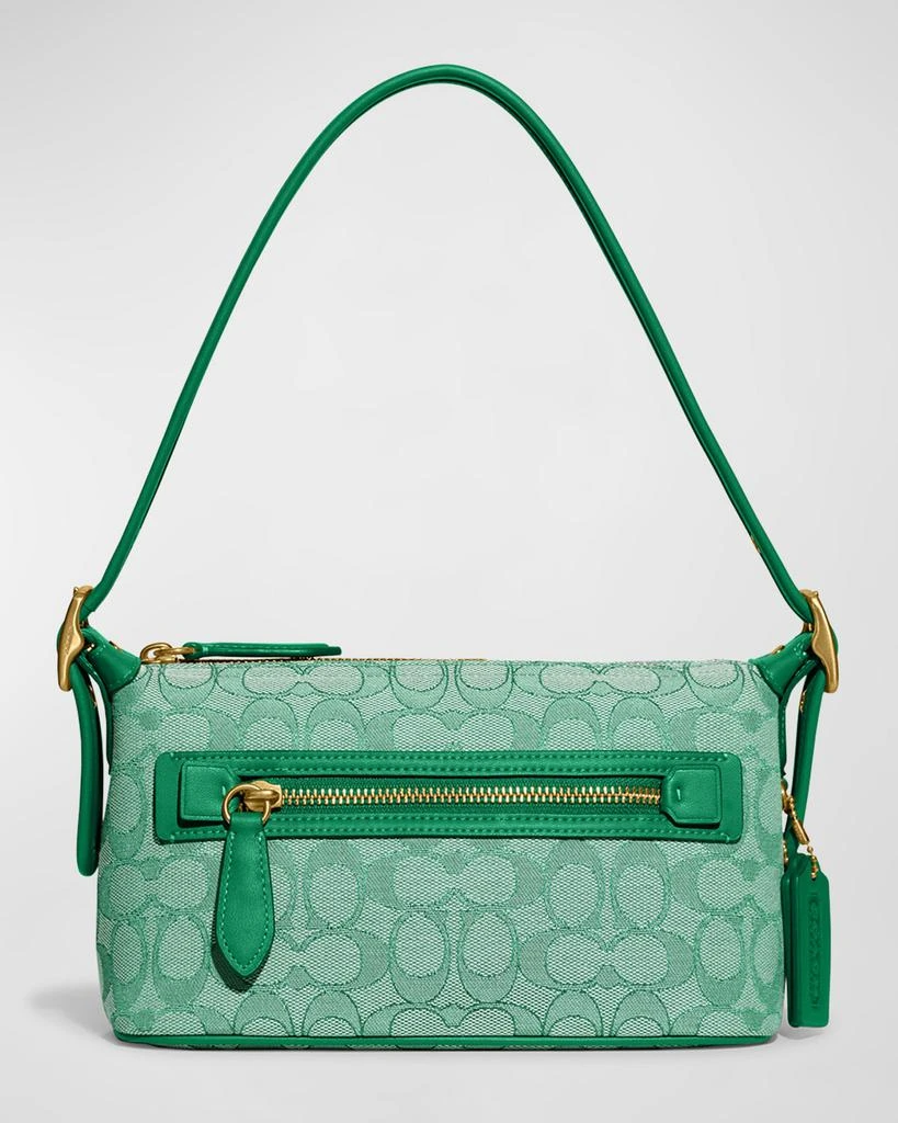 商品Coach|Demi Signature Monogram Jacquard Shoulder Bag,价格¥1127,第1张图片