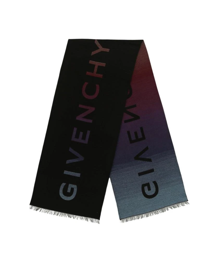 商品Givenchy|女式 大号撞色徽标羊毛围巾,价格¥950,第2张图片详细描述