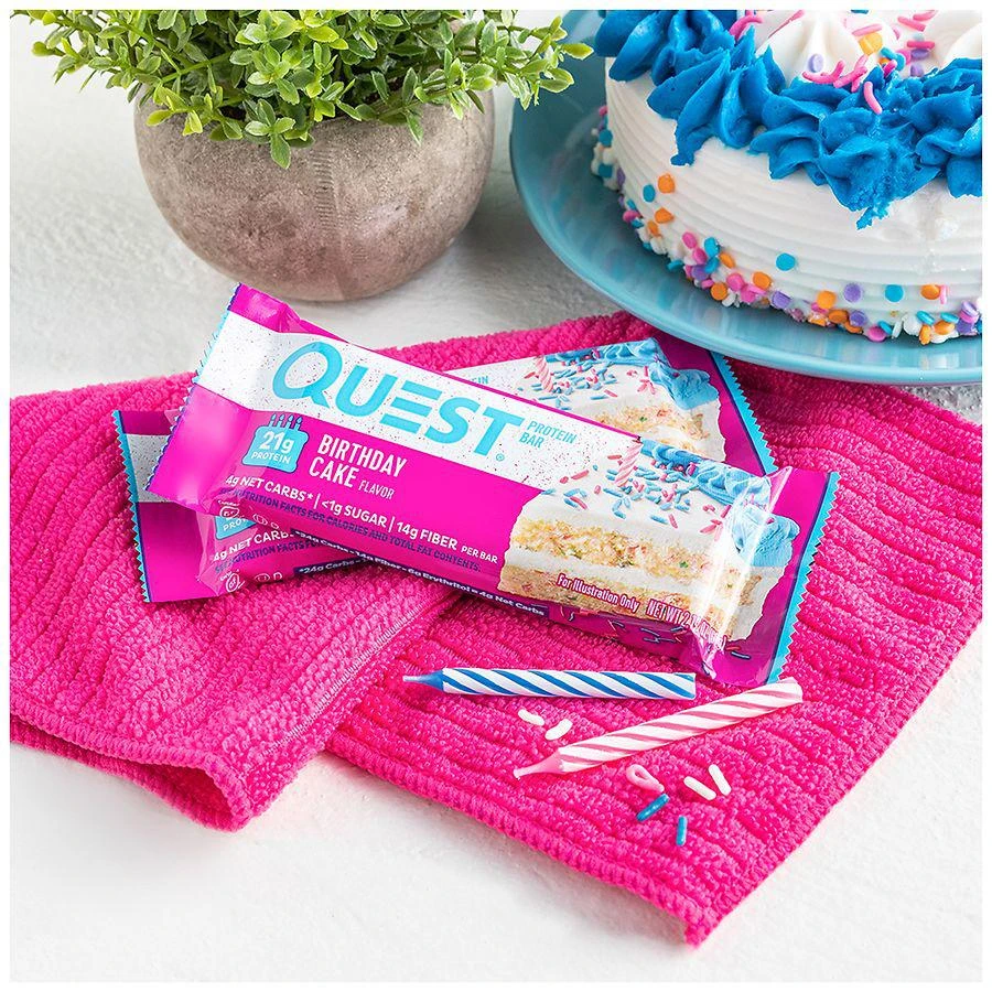 商品Quest Nutrition|Birthday Cake Flavored Protein Bar Birthday Cake,价格¥30,第2张图片详细描述