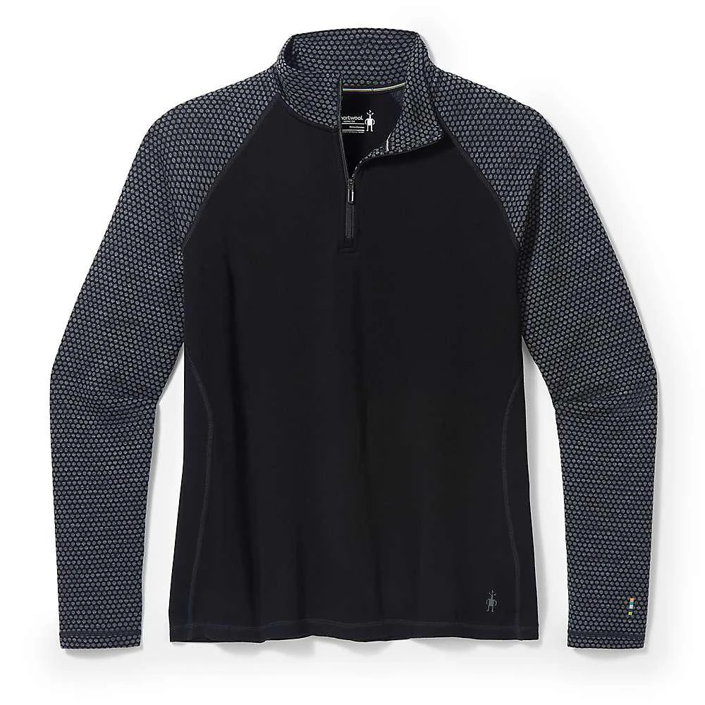 商品SmartWool|Smartwool Women's Classic Thermal Merino Base Layer Pattern 1/4 Zip Top - Plus,价格¥617,第2张图片详细描述