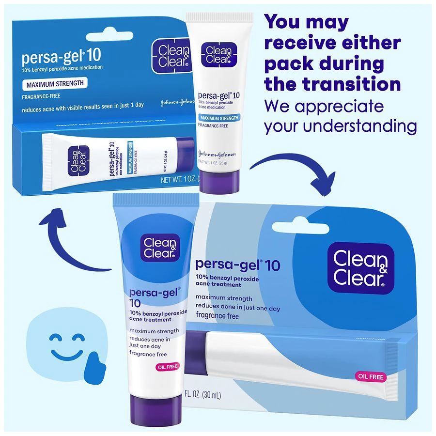 商品Clean & Clear|Persa-Gel 10 Acne Medication, 10% Benzoyl Peroxide Unspecified,价格¥67,第2张图片详细描述