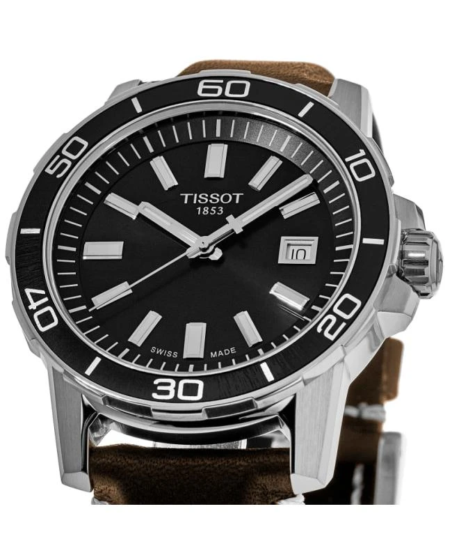 商品Tissot|Tissot Supersport Black Dial Leather Strap Men's Watch T125.610.16.051.00,价格¥2321,第3张图片详细描述