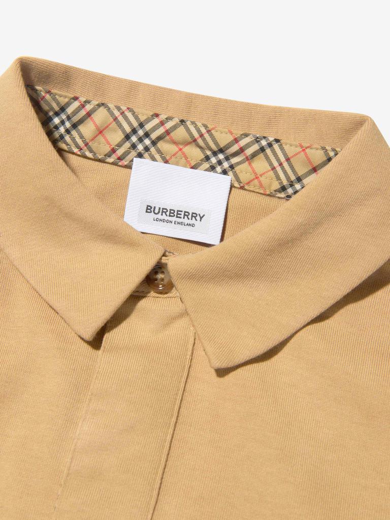 Burberry Beige Boys Long Sleeve Gerry Polo Shirt商品第1张图片规格展示