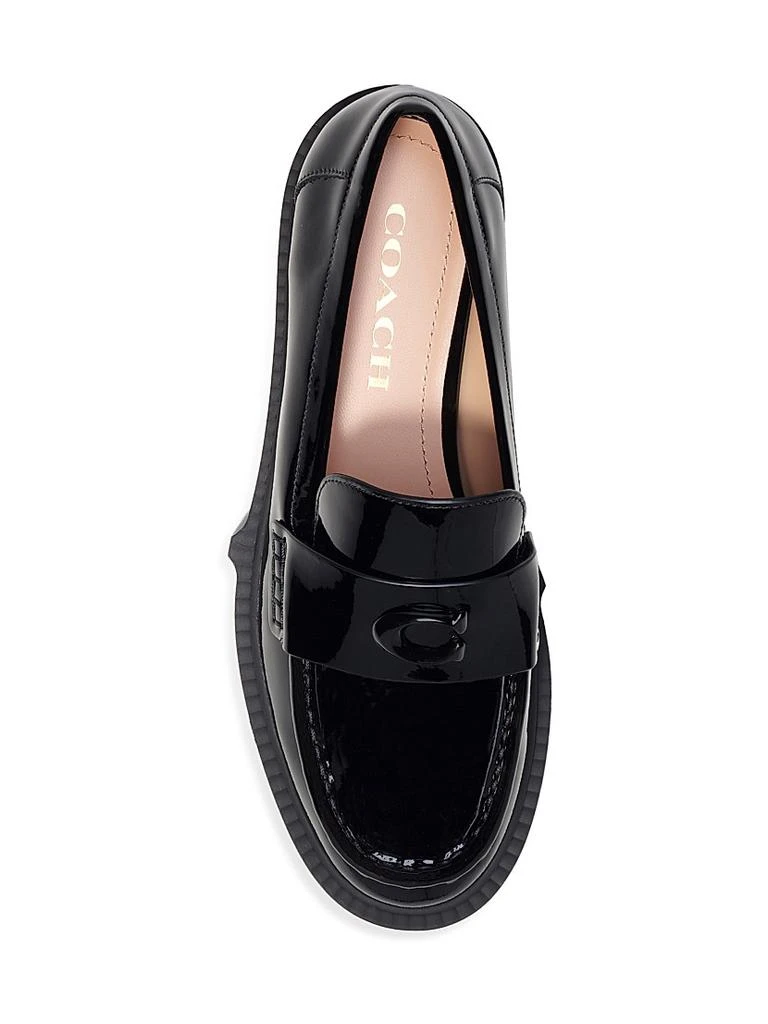 商品Coach|Leah 38MM Patent Leather Loafers,价格¥1448,第5张图片详细描述