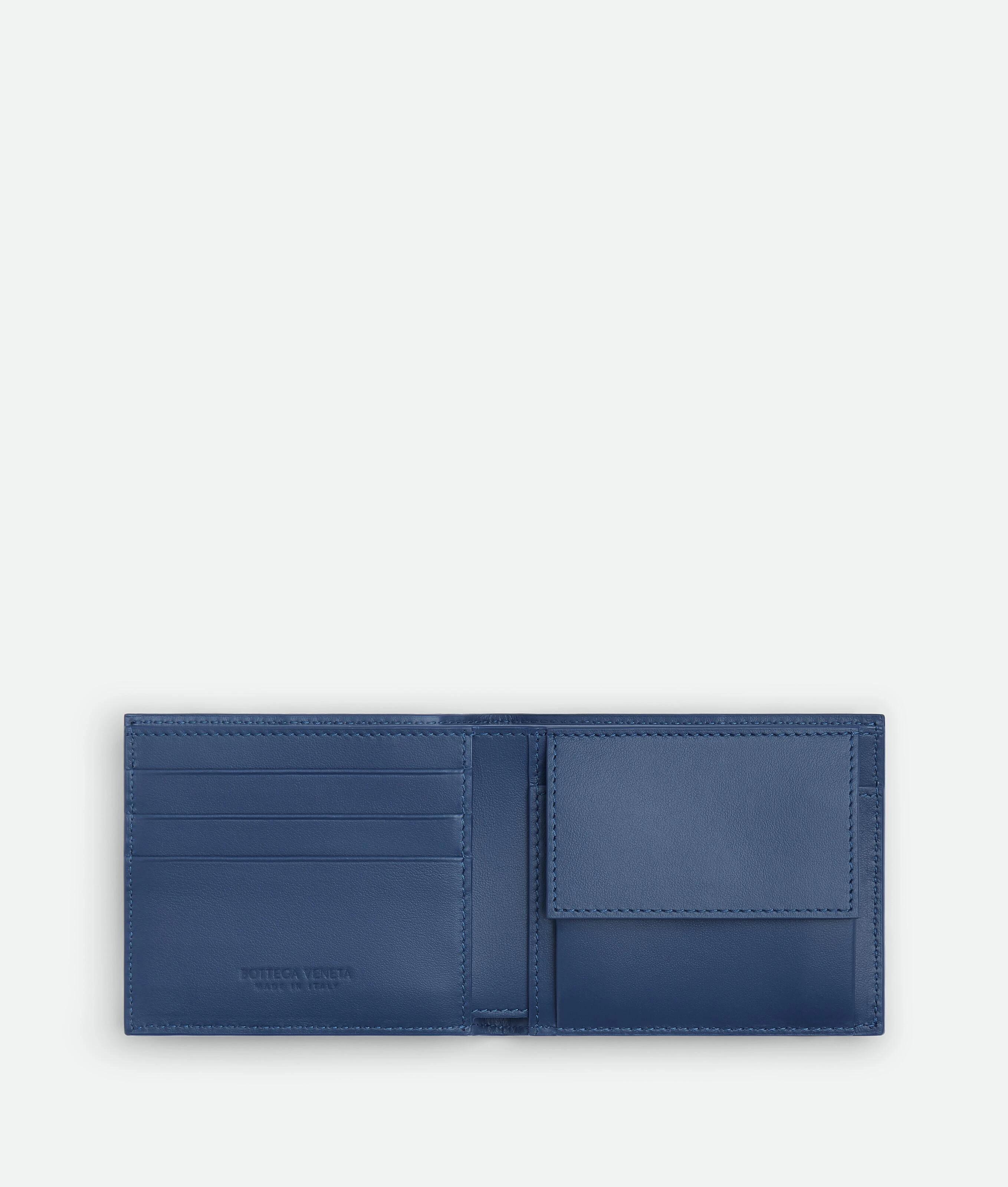 包邮包税【预售7天发货】 BV葆蝶家 24春夏 男士 零钱包 Portefeuille À Deux Volets Avec Porte-Monnaie Cassette 749455VBWD24102 商品