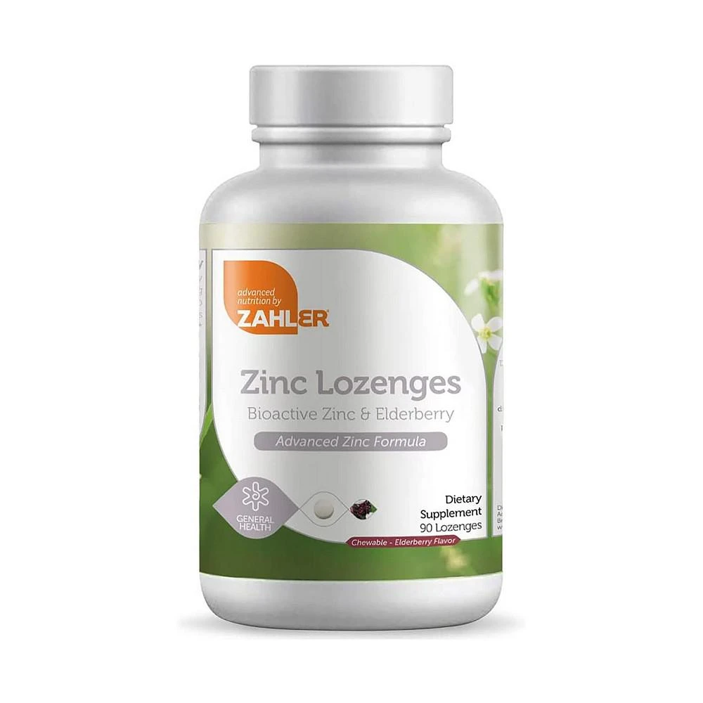 商品Zahler|Zinc Lozenges with Elderberry, Antioxidant Supplement - 90 Lozenges,价格¥75,第1张图片