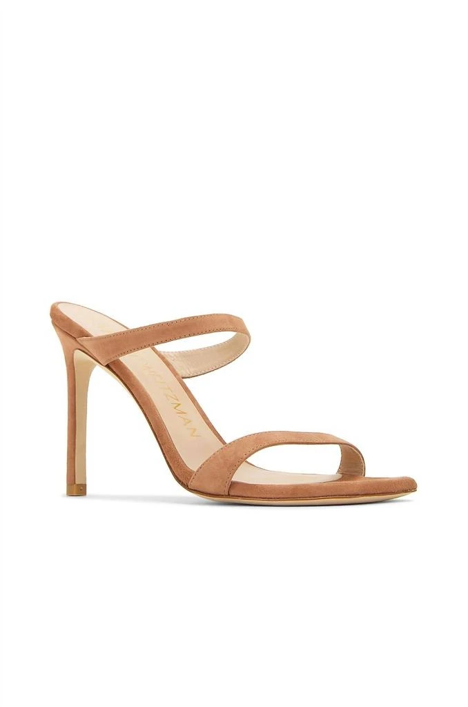 商品Stuart Weitzman|Aleena 100 Sandal In Cappucino,价格¥1858,第2张图片详细描述