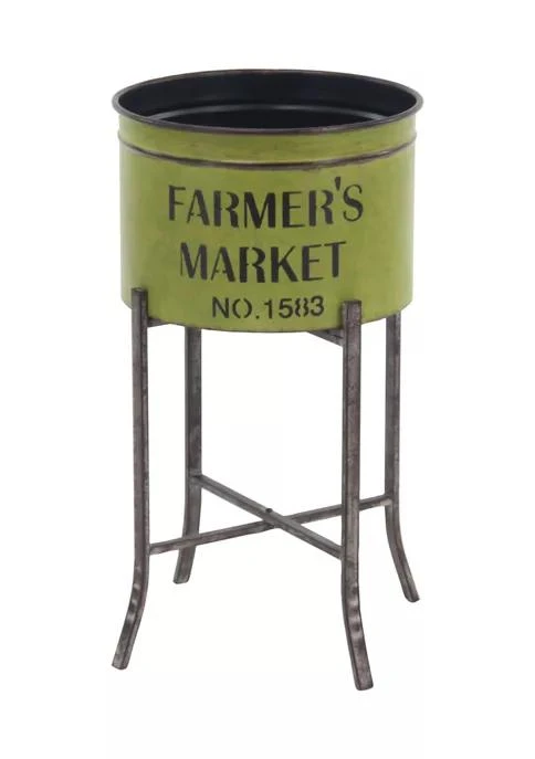 商品Monroe Lane|Lane Farmhouse Metal Planter   Set Of 3,价格¥2769,第4张图片详细描述