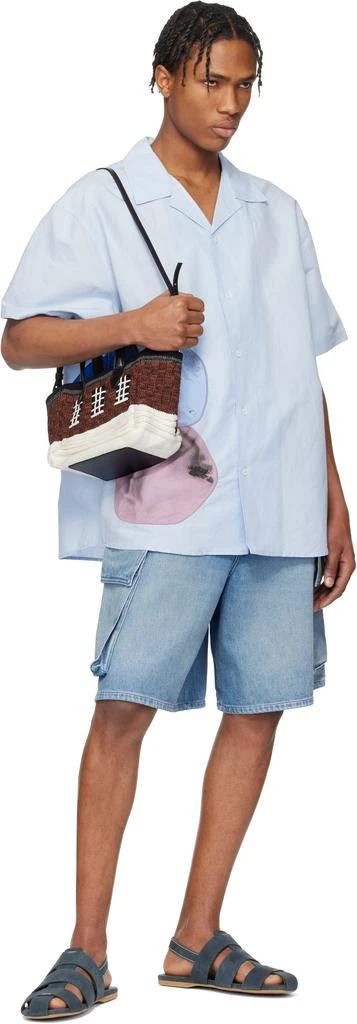 商品JW Anderson|Blue Balloon Embroidery Short Sleeve Shirt,价格¥3067,第4张图片详细描述