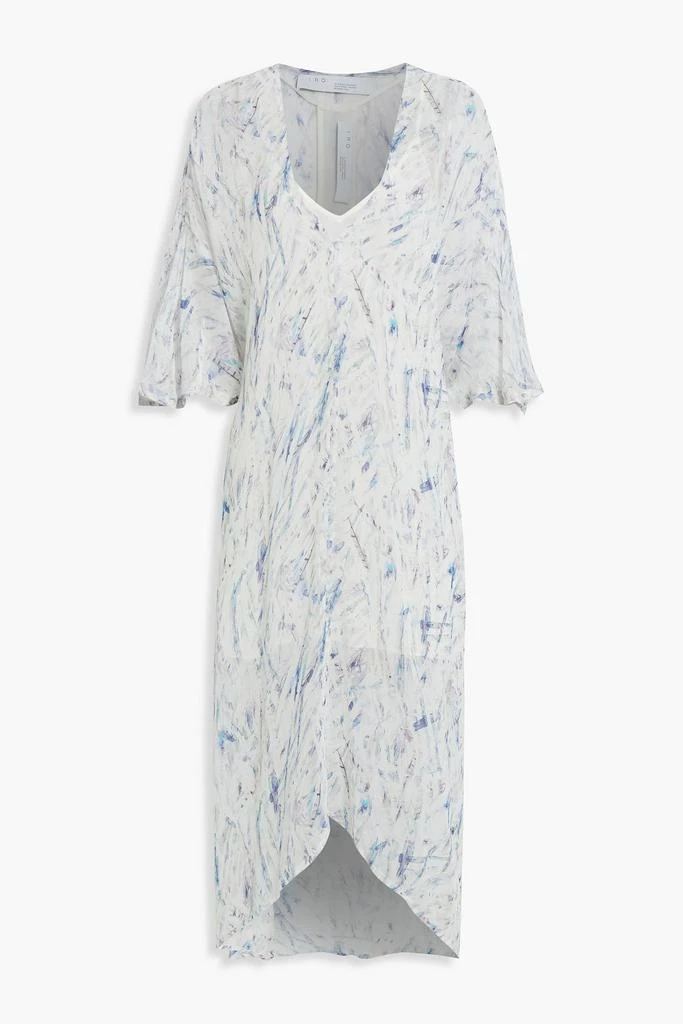 商品IRO|Camasa asymmetric printed silk-chiffon midi dress,价格¥943,第1张图片