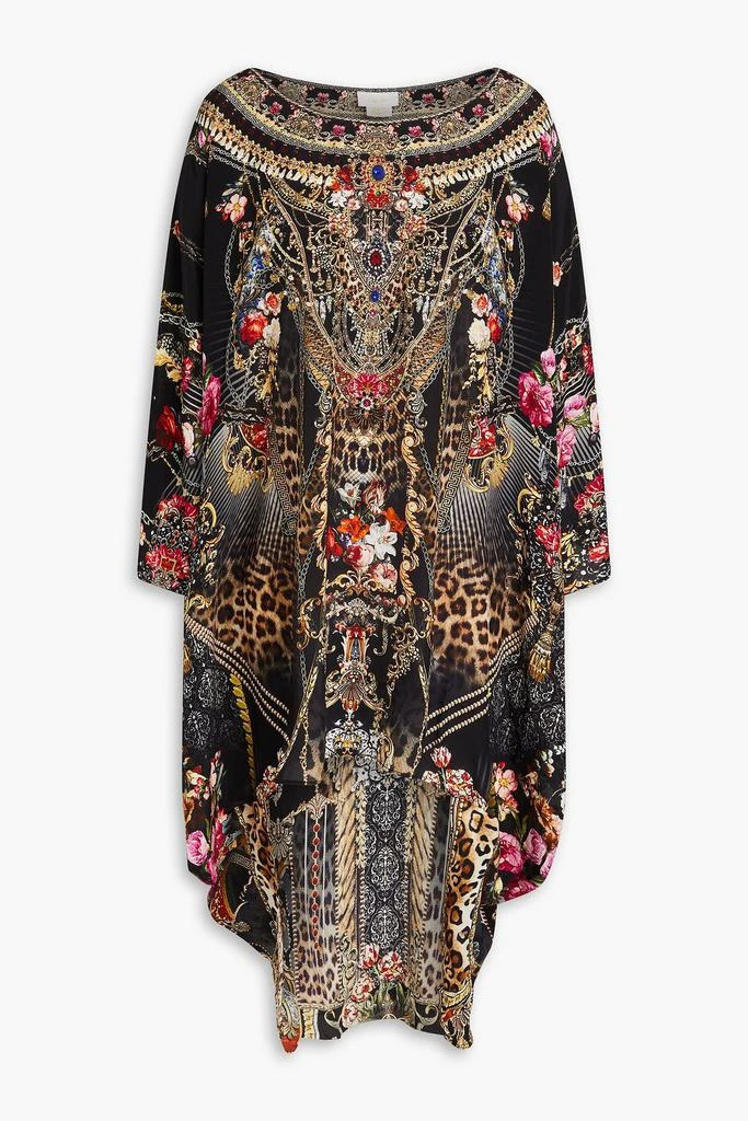 商品Camilla|Crystal-embellished printed silk crepe de chine dress,价格¥1366,第1张图片