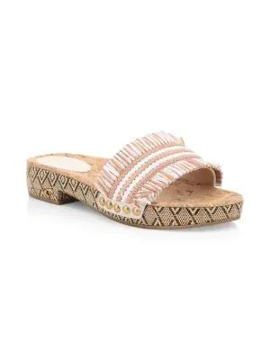 商品Coach|Brayden Raffia Sandals,价格¥395,第2张图片详细描述