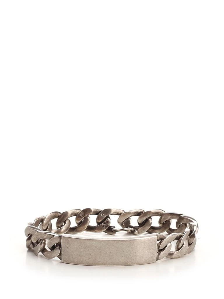 商品MAISON MARGIELA|Maison Margiela Logo Engraved Curb Chain Bracelet,价格¥4360,第1张图片