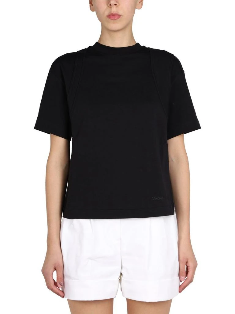 商品Alexander McQueen|Alexander McQueen Seam-Detailed Crewneck T-Shirt,价格¥1803,第1张图片