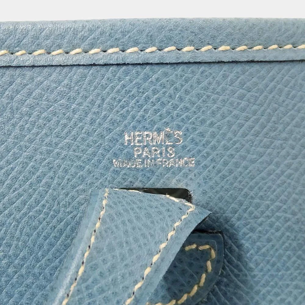 Hermes Bag Ladies Handbag Shoulder Mini Evelyne 1 TPM Short Vaux Epsom Blue Gene â¡ I Engraved 商品