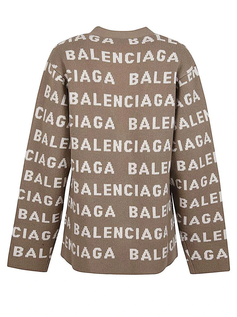 商品Balenciaga|BALENCIAGA - Allover Logo Wool Cardigan,价格¥9982,第2张图片详细描述