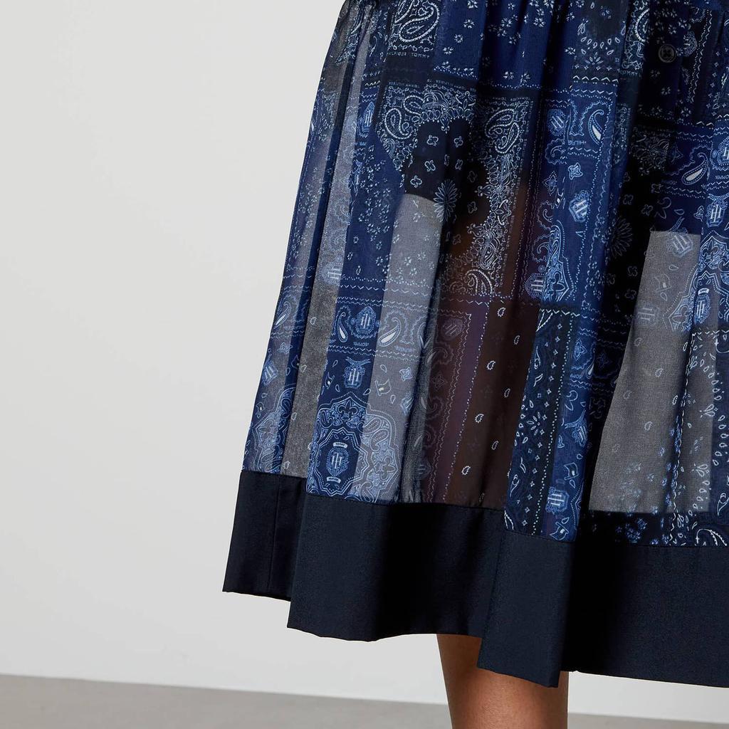 商品Tommy Hilfiger|Tommy Hilfiger Women's Wool Blend Peacoat - Patchwork Bandana/Desert Sky,价格¥1589,第6张图片详细描述