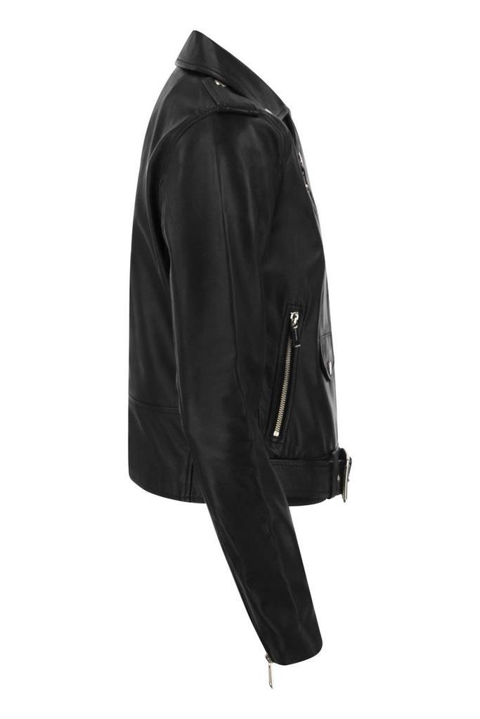 商品Michael Kors|MICHAEL KORS Leather Biker Jacket,价格¥3561,第5张图片详细描述