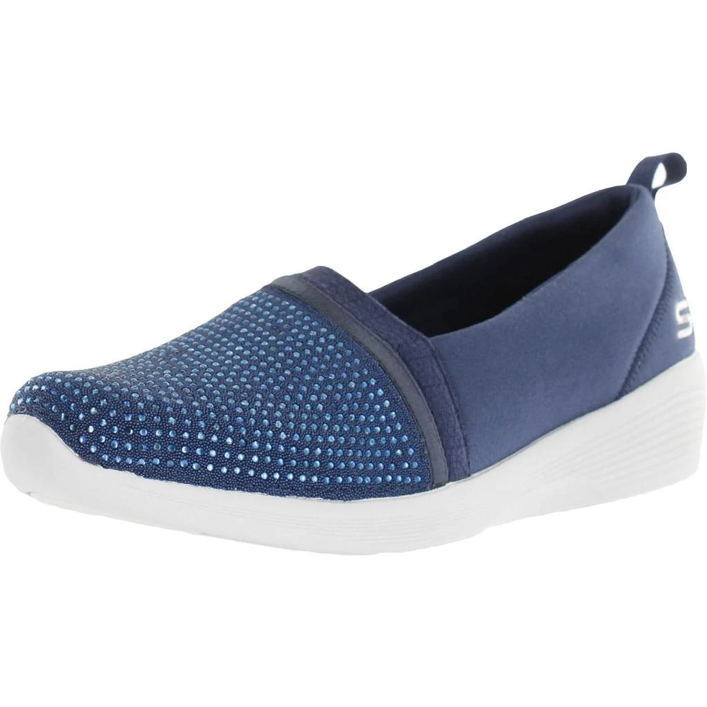 商品SKECHERS|Skechers Womens Arya-Shine And Glow Lifestyle Laceless Slip-On Sneakers,价格¥191,第1张图片