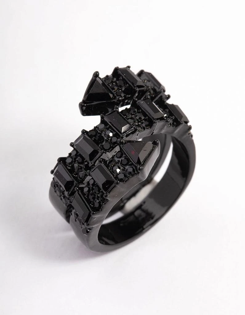 商品Lovisa|Coated Black Emerald Cut Wrap Ring,价格¥122,第1张图片