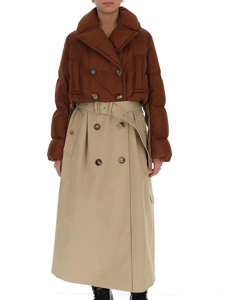 商品Burberry|Burberry Layered Puffer Trench Coat,价格¥12472,第1张图片