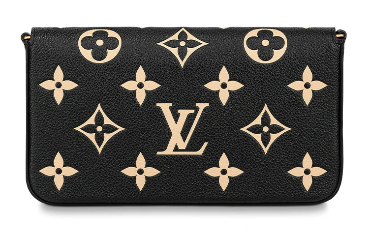 商品[国内直发] Louis Vuitton|Pochette Félicie 信封式构型标志性徽标压纹 软粒面牛皮革 三合一链条包手拿包斜挎包单肩包 女款 黑色,价格¥14907,第5张图片详细描述