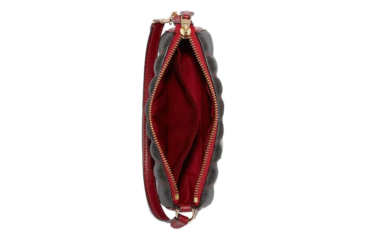 商品[国内直发] Coach|蔻驰 Nolita 19 经典老花拉链开合 帆布 手拿包 小号 女款 棕红色,价格¥1332,第3张图片详细描述