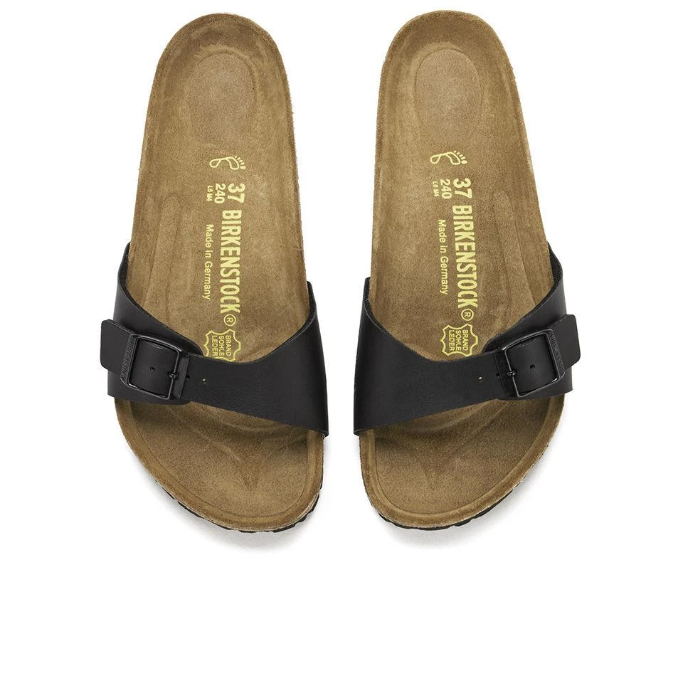 商品Birkenstock|BIRKENSTOCK WOMEN'S MADRID SLIM FIT SINGLE STRAP SANDALS - BLACK,价格¥525,第2张图片详细描述