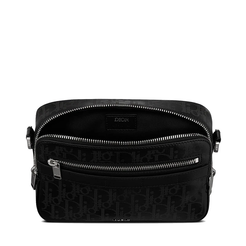 商品Dior|【预售3-7天】迪奥 经典SAFARI系列 男士黑色Dior斜银河小牛皮斜跨单肩包1ESPO206VPI_H03E,价格¥18396,第5张图片详细描述