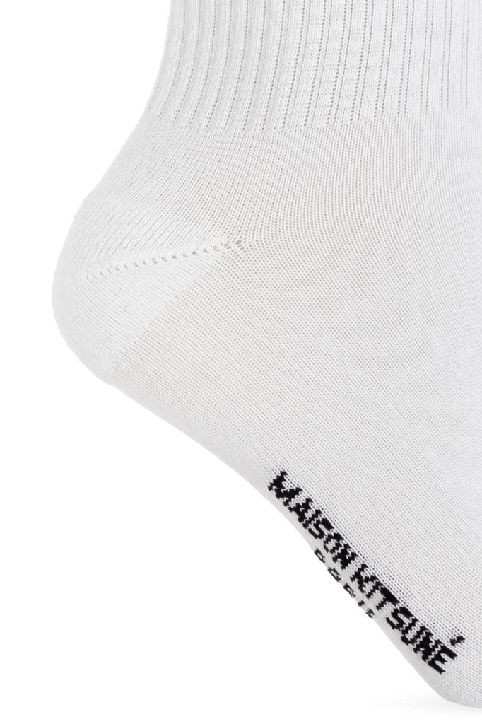 商品Maison Kitsune|Cotton socks with logo,价格¥199,第3张图片详细描述