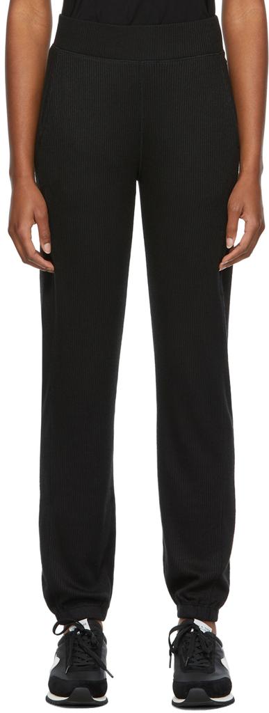 Black Knit Jersey Lounge Pants商品第1张图片规格展示